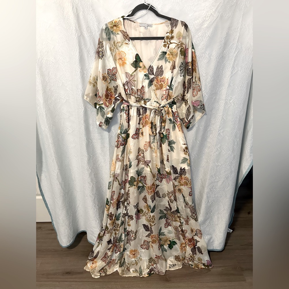 Basic Born Corinth Maxi Dress - Jacquard Multi Floral, Size XL